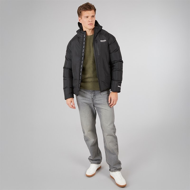 Bench Mens Rafera Padded Jacket A Black - Image 4