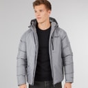 Bench Mens Rafera Padded Jacket Steel Grey