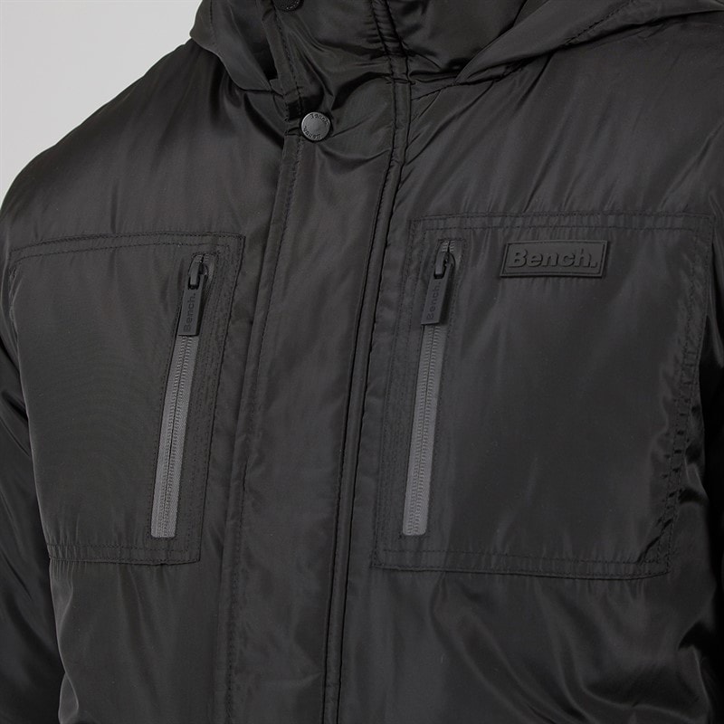 Bench Mens Loderi Padded Jacket A Black - Image 3