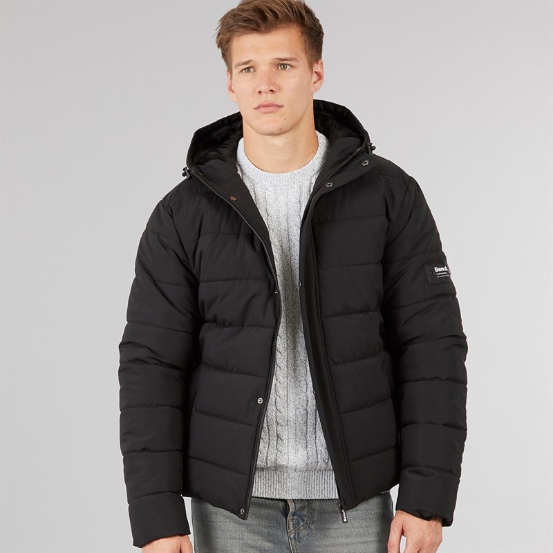 Bench Mens Voroni Padded Jacket A Black - Image 1