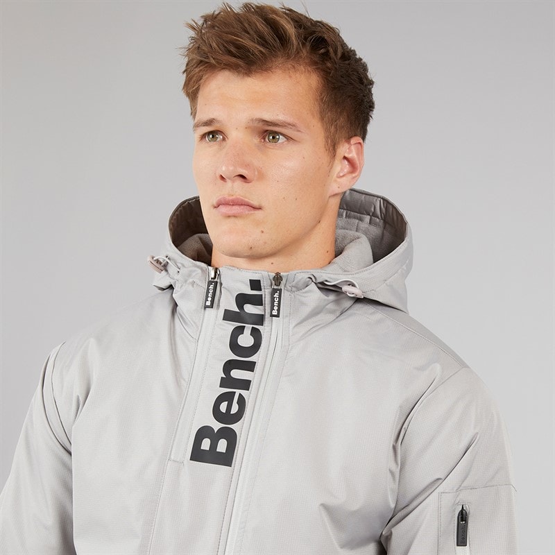Bench Mens Valana Jacket Circular Grey - Image 3