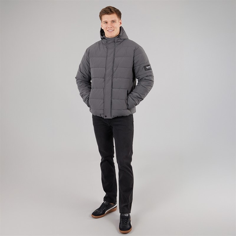 Bench Mens Voroni Padded Jacket Dark Grey - Image 4