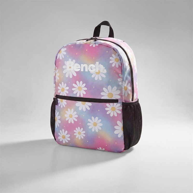 Bench Girls Backpack And Accessories Set Pastel Rainbow With Daisy Print - Image 2
