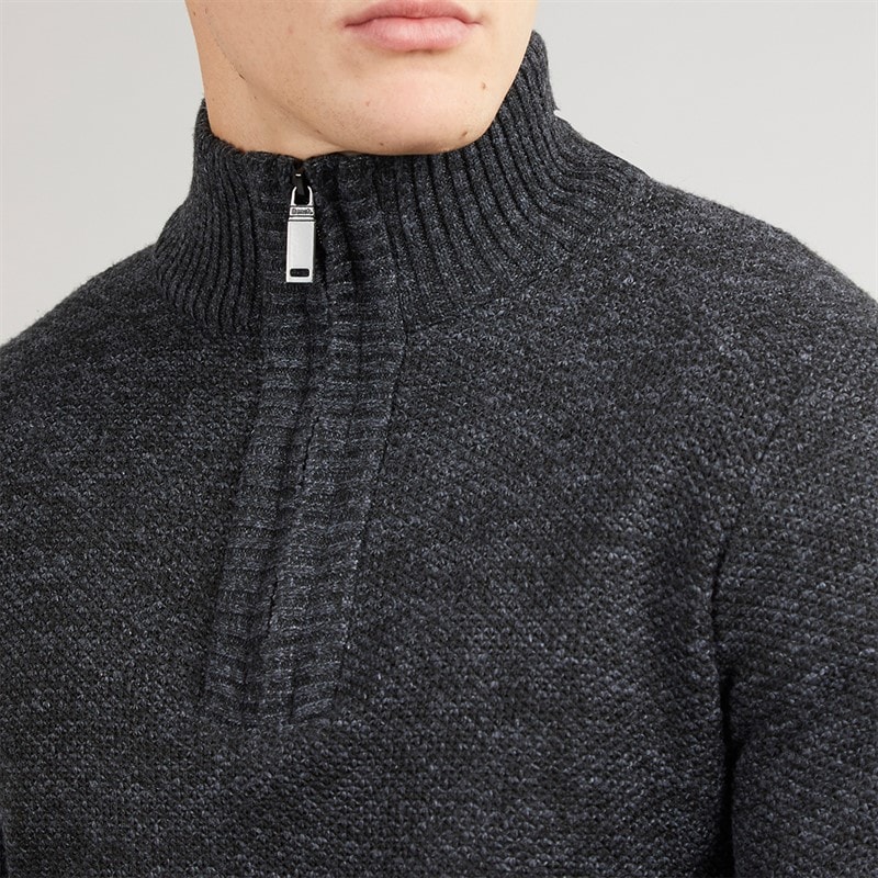 Bench Mens Palacio Jumper Black Marl - Image 3
