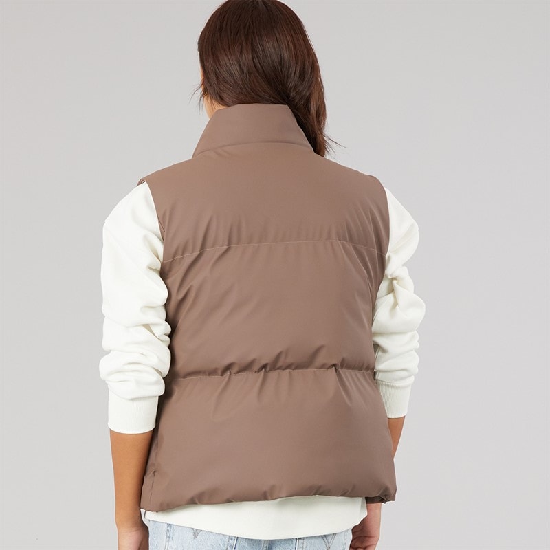 Bench Womens Kloh Puffer Gilet Light Brown - Image 2