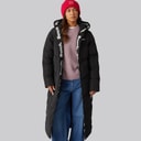 Bench Womens Eventhe Long Length Puffer Coat Black