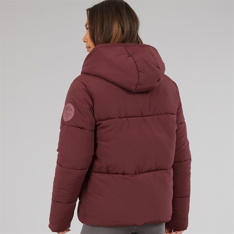 Bench Womens Alene Puffer Coat Cherry Lacquer - Image 2