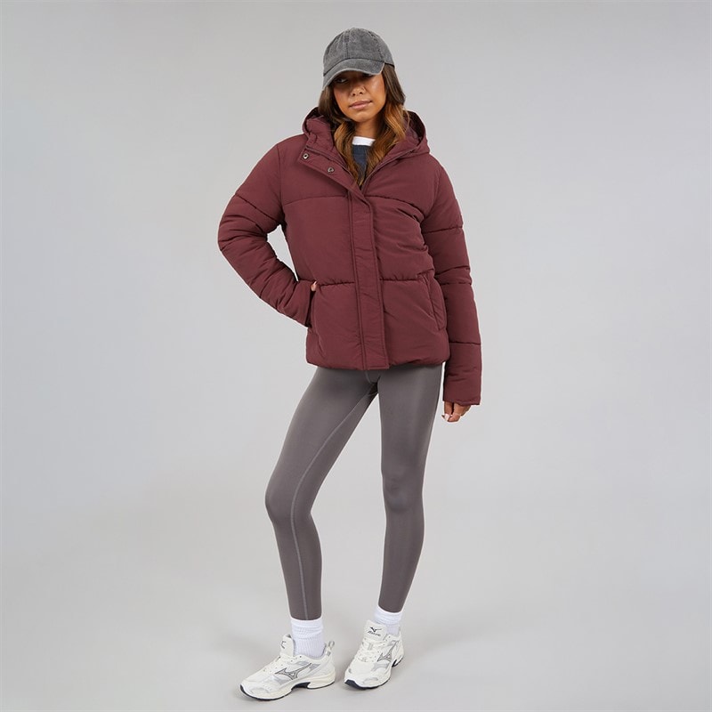 Bench Womens Alene Puffer Coat Cherry Lacquer - Image 4