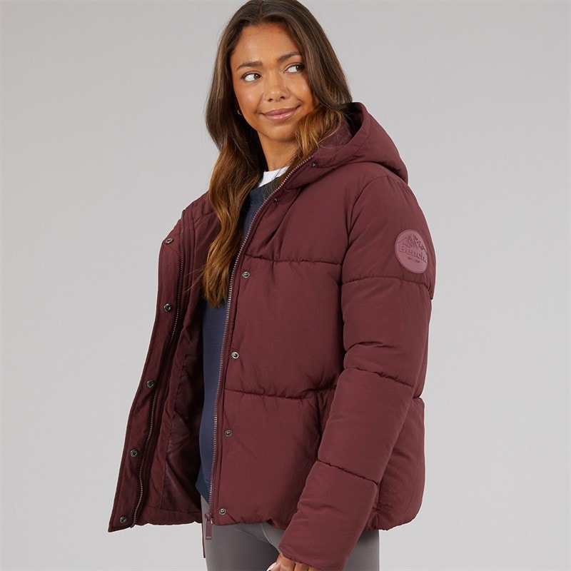 Bench Womens Alene Puffer Coat Cherry Lacquer - Image 5