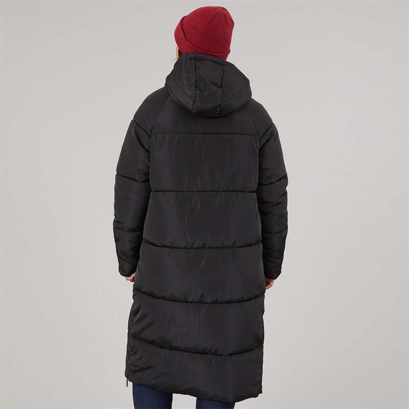 Bench Womens Affy Longline Puffer Coat Black - Image 2