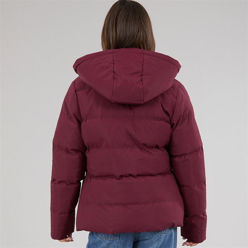 Bench Womens Atha Short Puffer Jacket Cherry Lacquer - Image 2