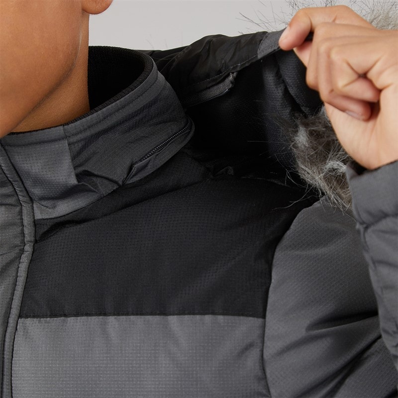 Bench Boys Propp Padded Parka Coat Steel Grey - Image 3