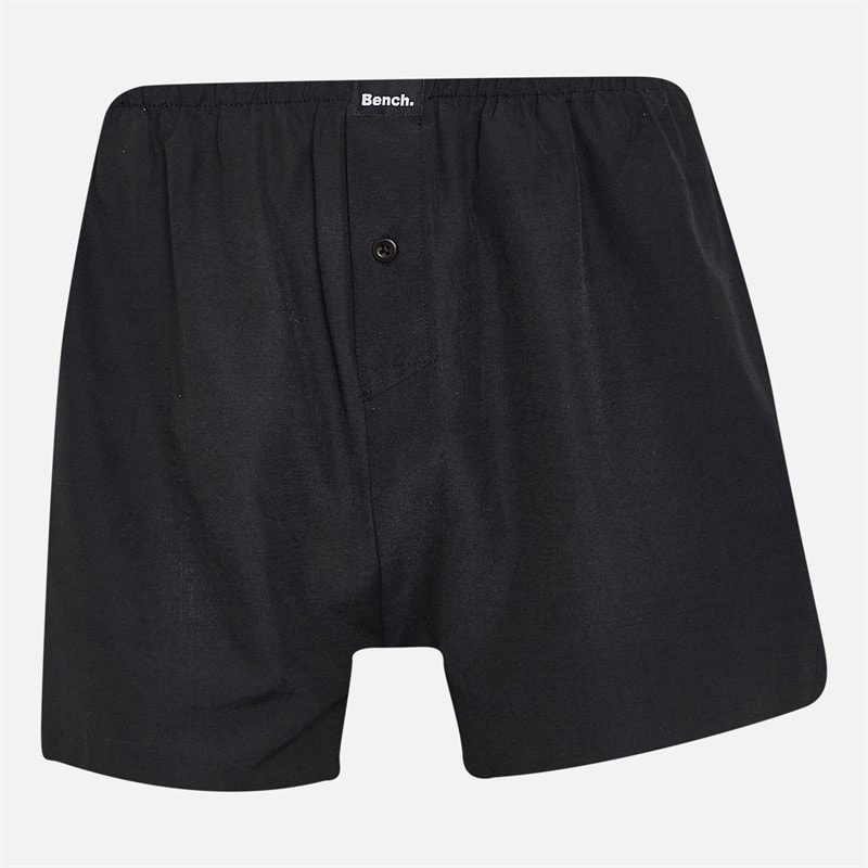 Bench Mens Five Pack Boxers Black Check/Black/Black Stripe/Black/Black Check - Image 4