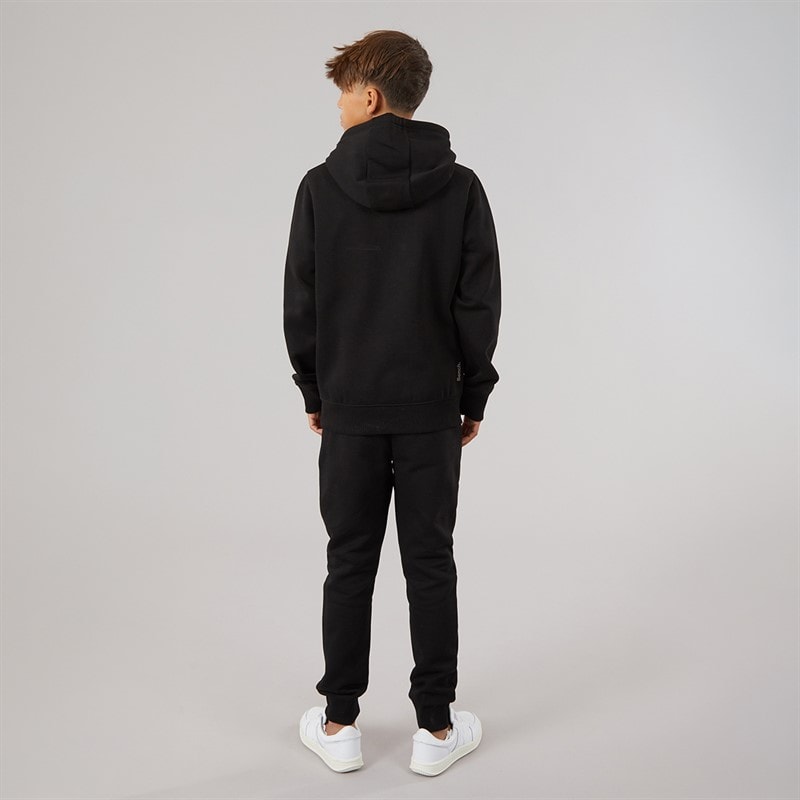 Bench Boys Byster Hoodie And Joggers Tracksuit Black - Image 2