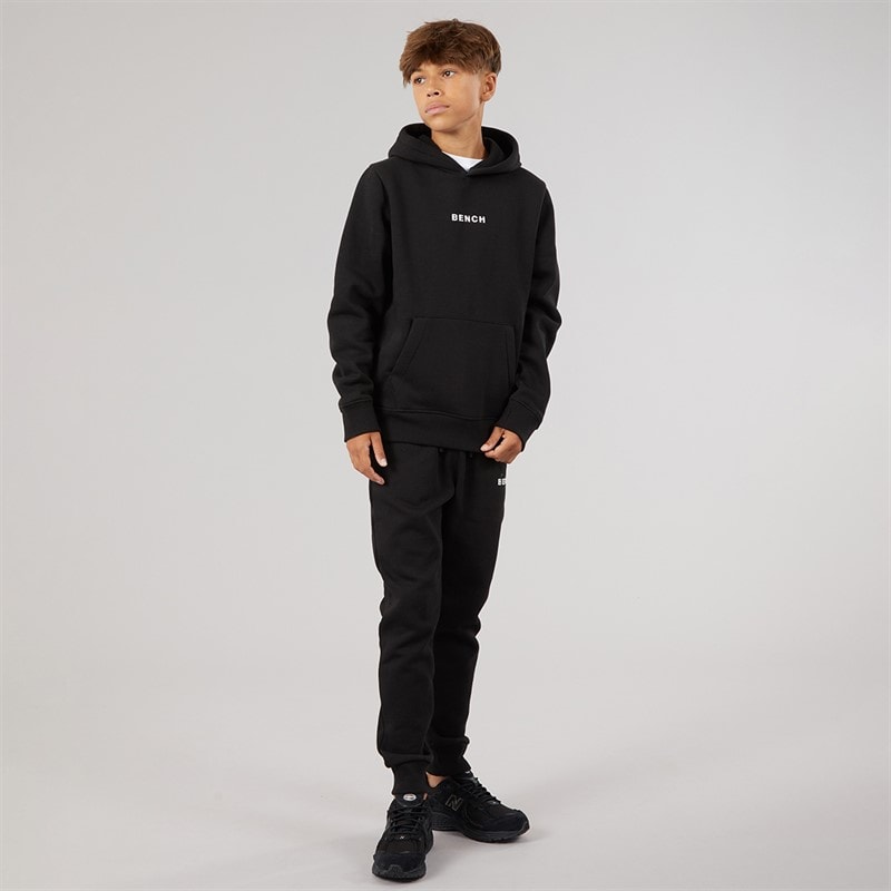 Bench Boys Crugyll Hoodie And Joggers Tracksuit Black - Image 2