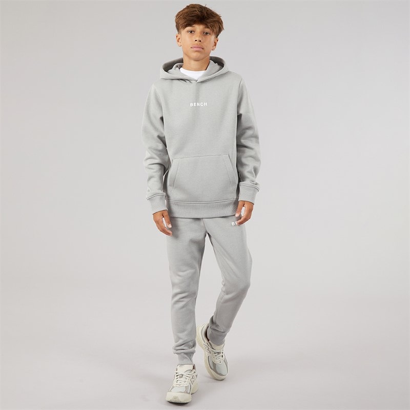 Bench Boys Crugyll Hoodie And Joggers Tracksuit Circular Grey - Image 2