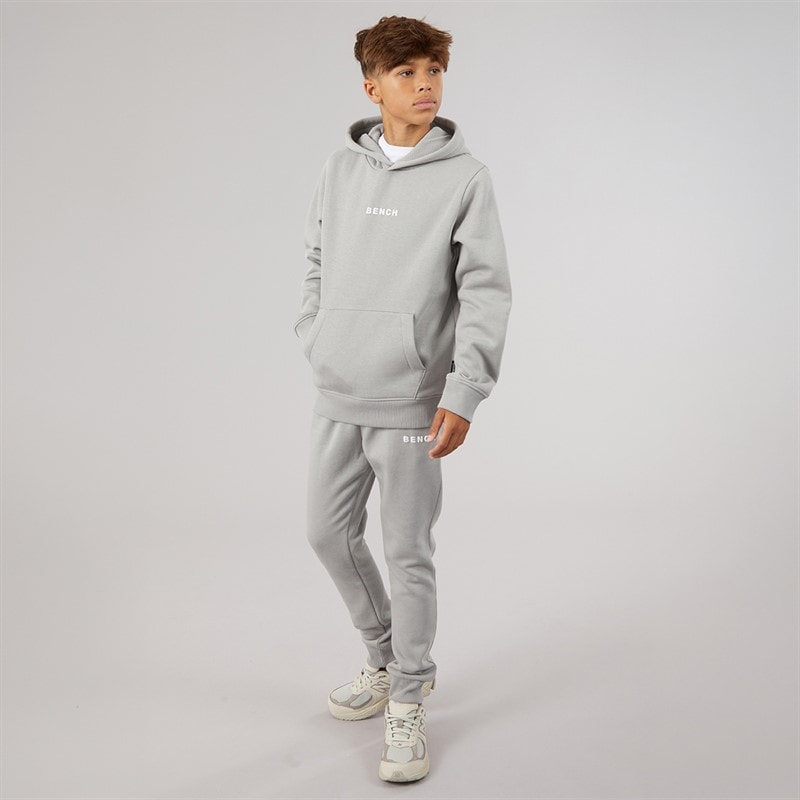 Bench Boys Crugyll Hoodie And Joggers Tracksuit Circular Grey - Image 4