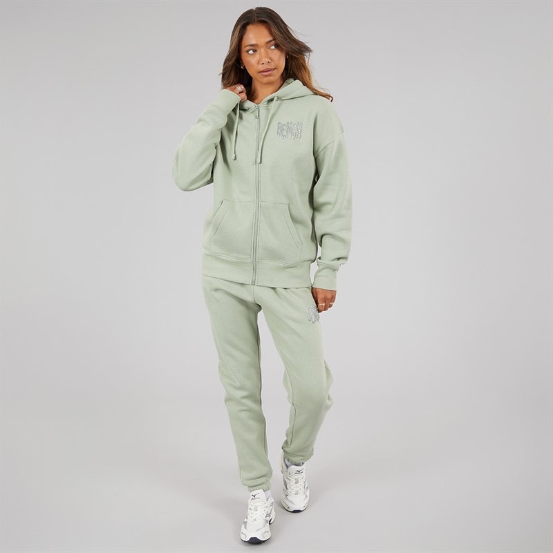 Bench Womens Zelun Tracksuit Sage Green - Image 4