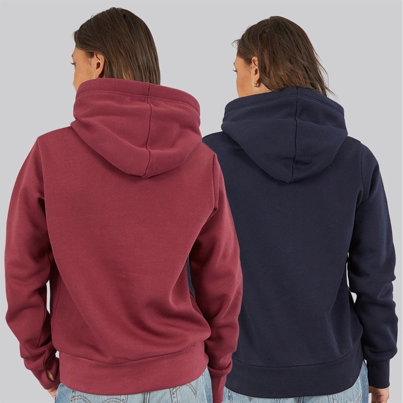 Bench Womens Tirra Two Pack Hoodies Navy/Cherry Lacquer - Image 2