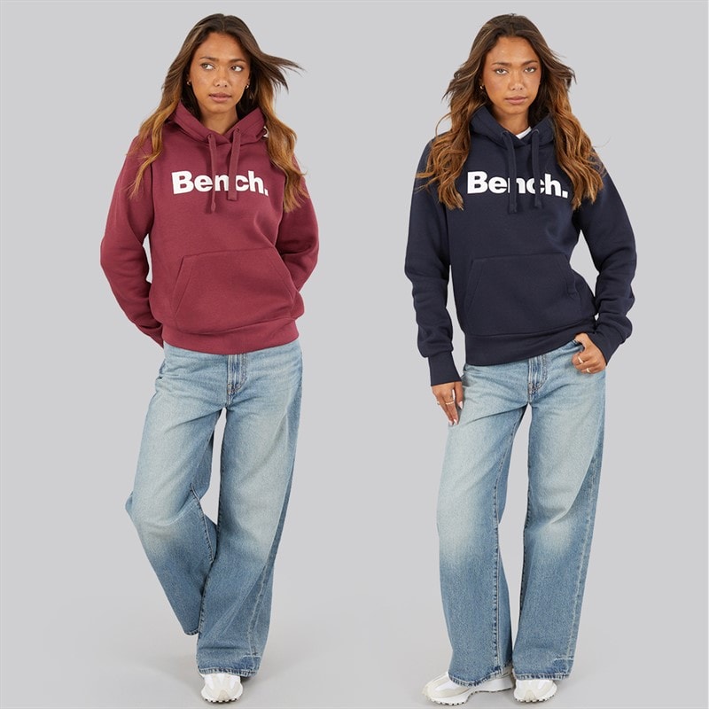 Bench Womens Tirra Two Pack Hoodies Navy/Cherry Lacquer - Image 3