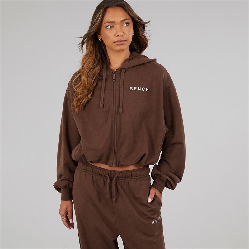 Bench Womens Aelun Tracksuit Chocolate - Image 3