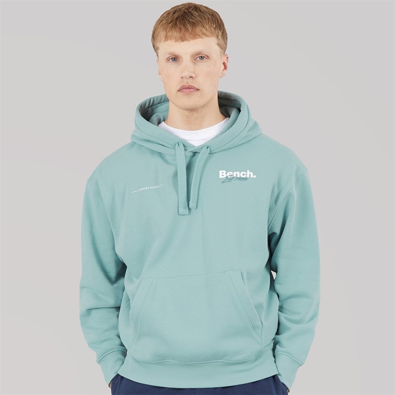 Bench Mens Bardel Oversized Hoodie Powder Blue - Image 2