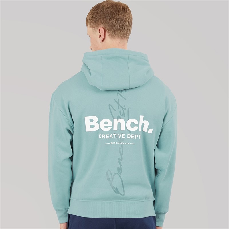 Bench Mens Bardel Oversized Hoodie Powder Blue - Image 3