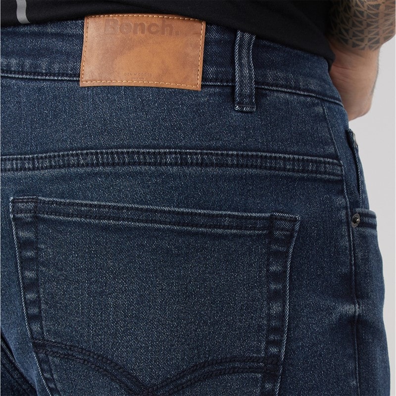 Bench Mens Sartus Straight Jeans Dark Indigo Wash - Image 3