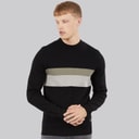 Bench Mens Brayco Knit Jumper Black
