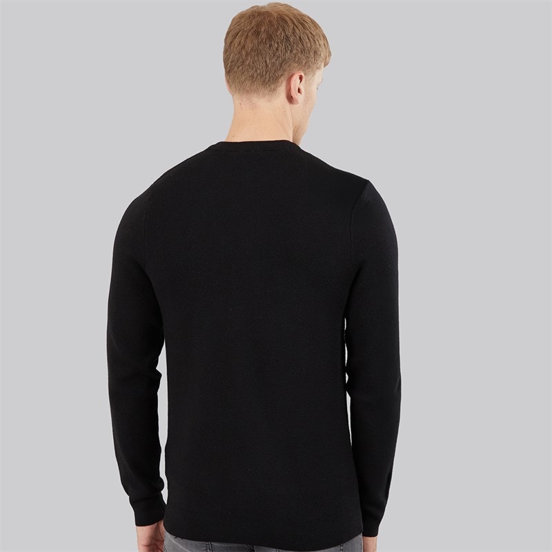 Bench Mens Brayco Knit Jumper Black - Image 2