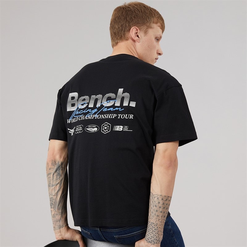 Bench Mens Bastio Oversized T-Shirt Black
