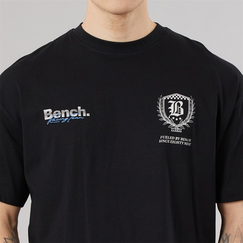 Bench Mens Bastio Oversized T-Shirt Black - Image 5