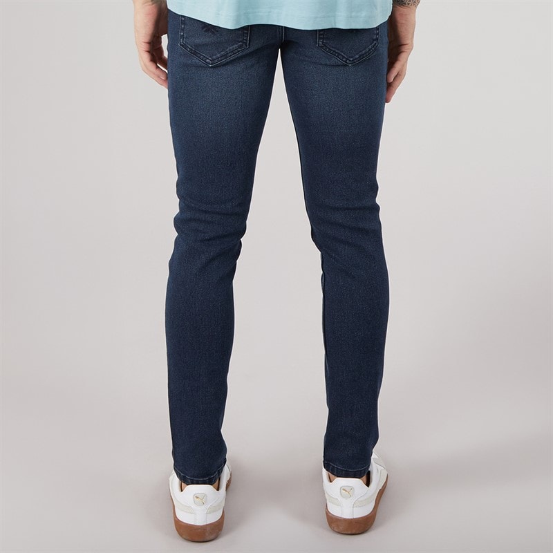 Bench Mens Tedder Slim Jeans Dark Indigo Wash - Image 2