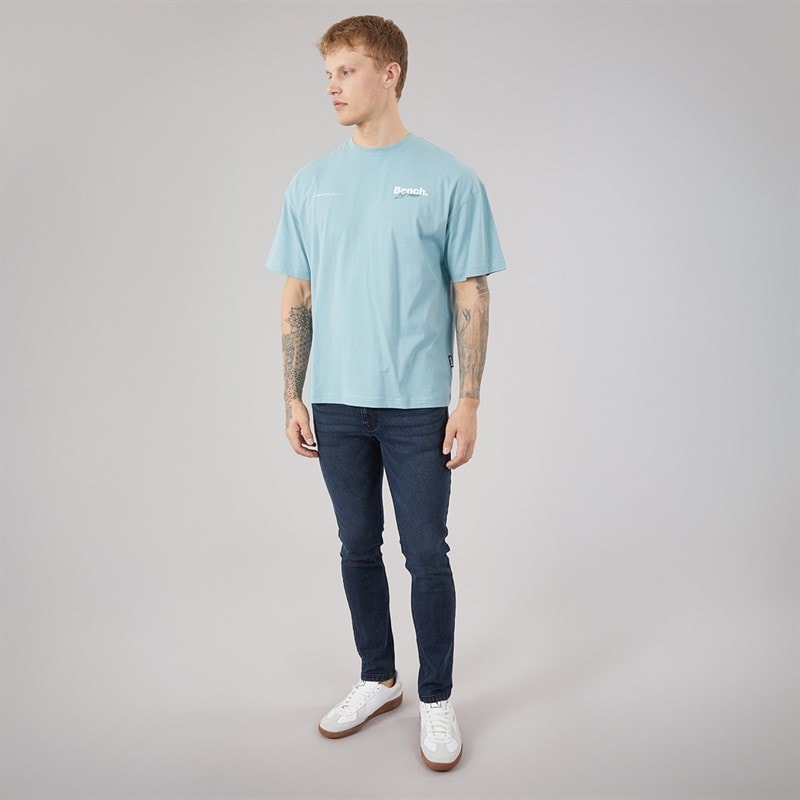 Bench Mens Tedder Slim Jeans Dark Indigo Wash - Image 4