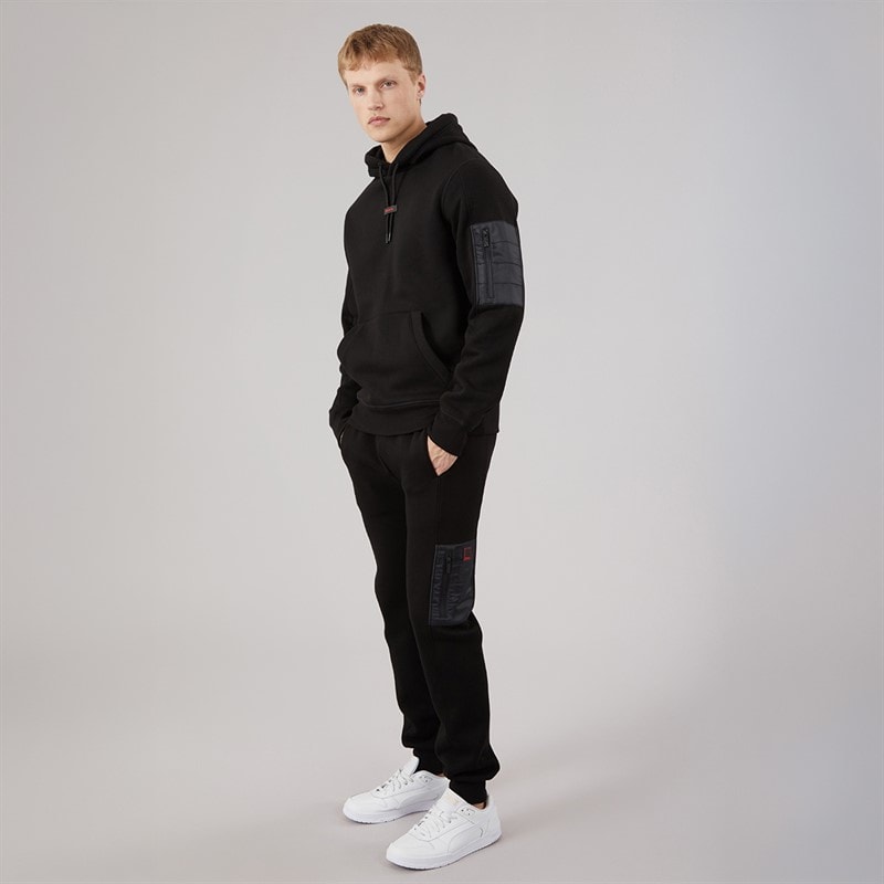 Bench Mens Castlefield Tracksuit Black - Image 4