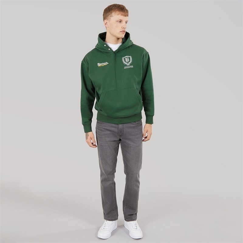 Bench Mens Buxian Oversized Hoodie Primal Green - Image 4