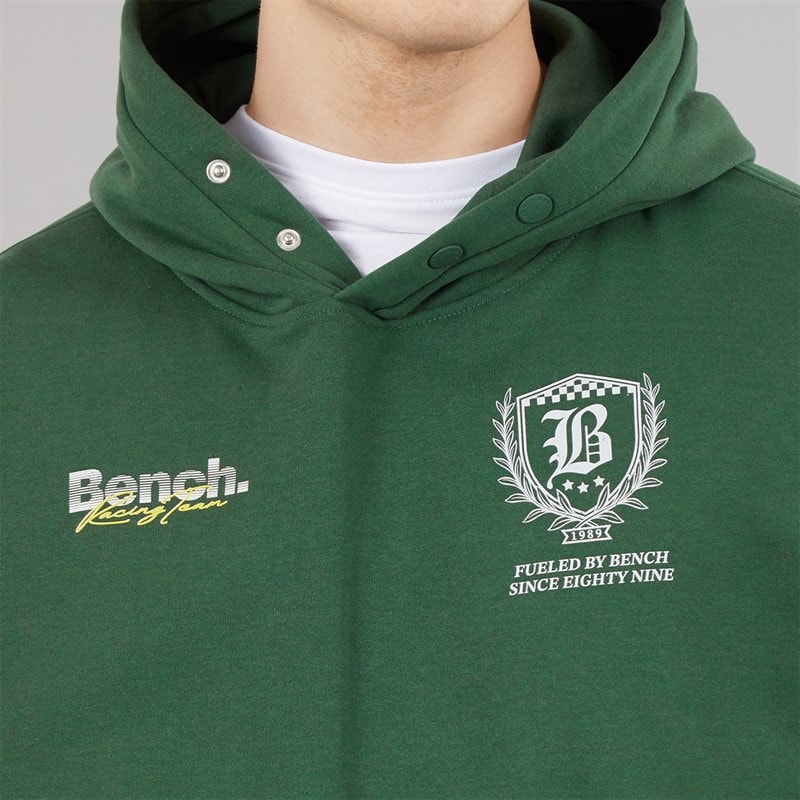 Bench Mens Buxian Oversized Hoodie Primal Green - Image 5