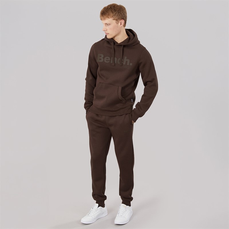 Bench Mens Petrocca Tracksuit Coffee Brown - Image 4