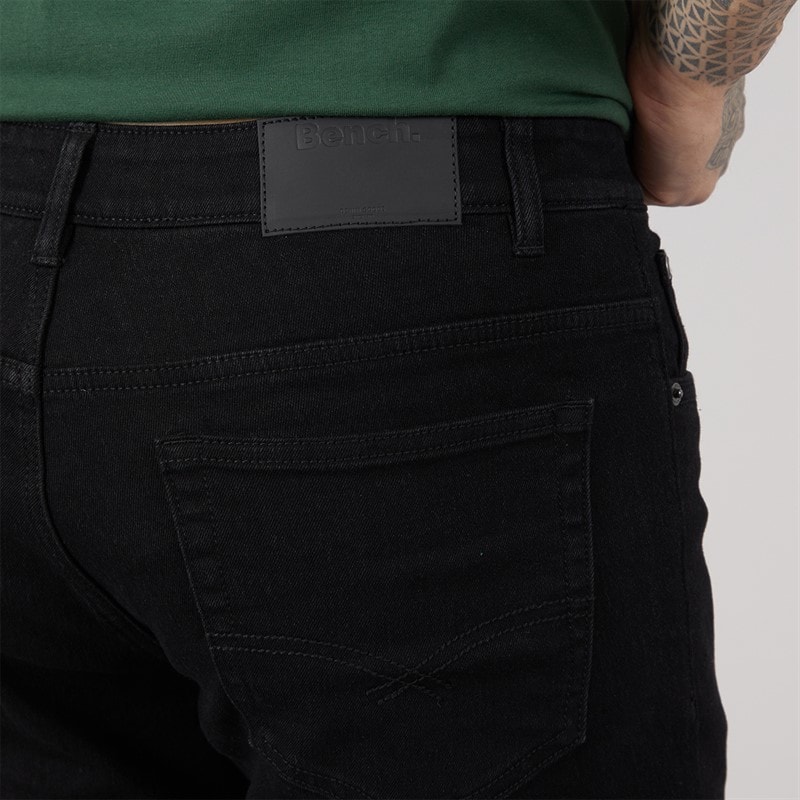 Bench Mens Sivada Skinny Jeans Black - Image 3