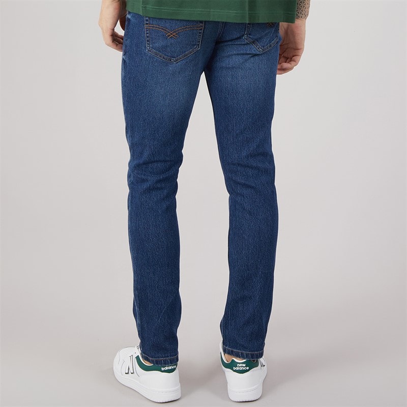 Bench Mens Tedder Slim Jeans Mid Blue Wash - Image 2
