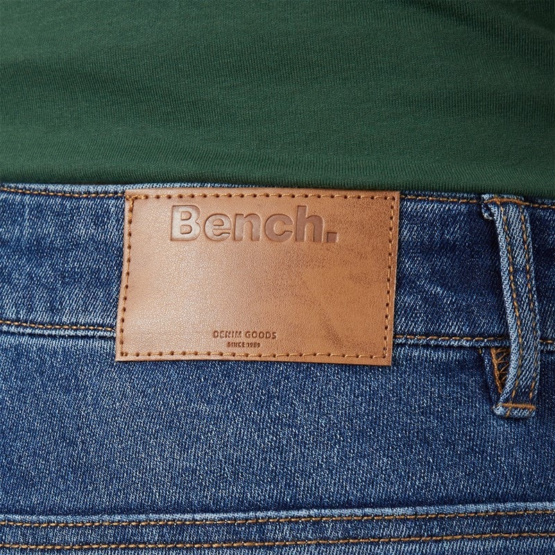 Bench Mens Tedder Slim Jeans Mid Blue Wash - Image 3