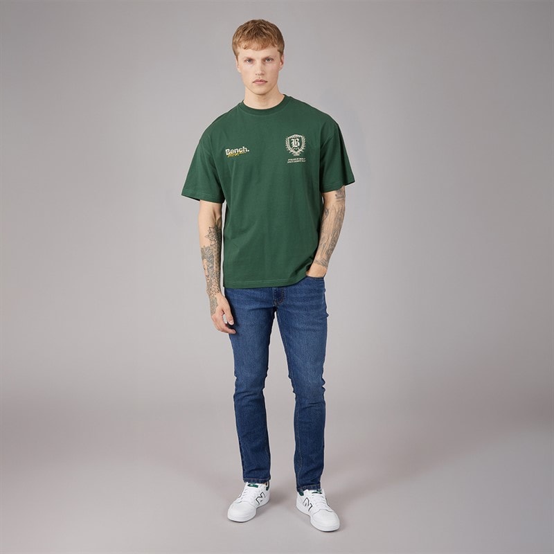 Bench Mens Tedder Slim Jeans Mid Blue Wash - Image 4