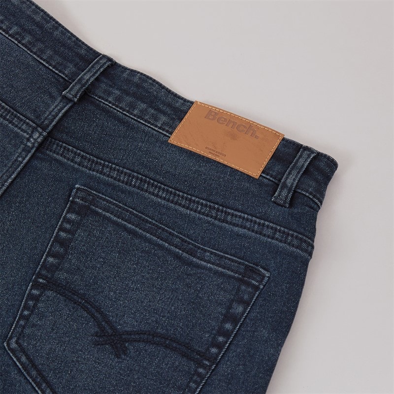 Bench Mens Sivada Skinny Jeans Dark Indigo Wash - Image 3