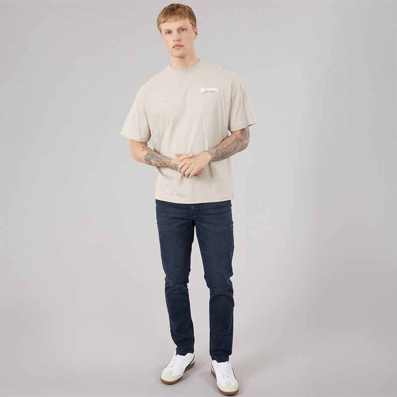 Bench Mens Sivada Skinny Jeans Dark Indigo Wash - Image 4