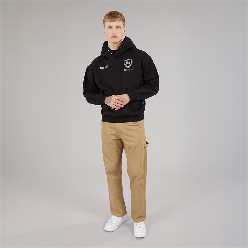 Bench Mens Buxian Oversized Hoodie Black - Image 4