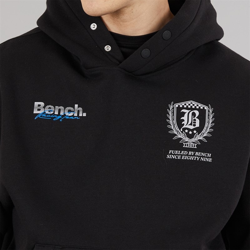Bench Mens Buxian Oversized Hoodie Black - Image 5