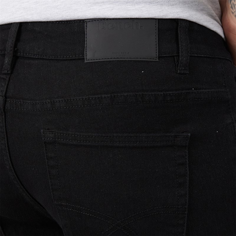 Bench Mens Tedder Slim Jeans Black - Image 3