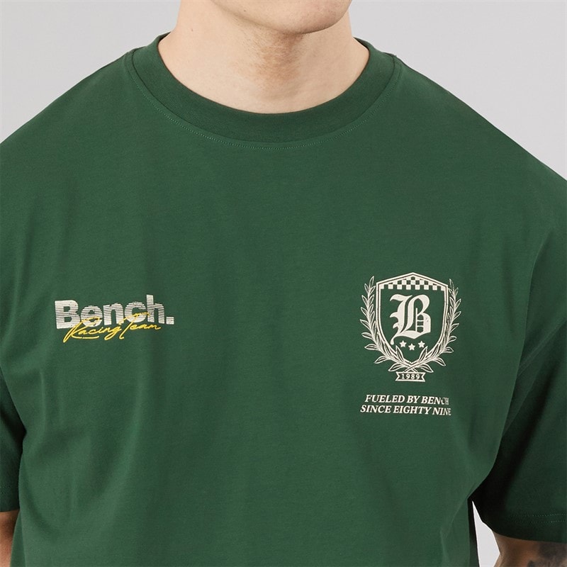 Bench Mens Bastio Oversized T-Shirt Primal Green - Image 5