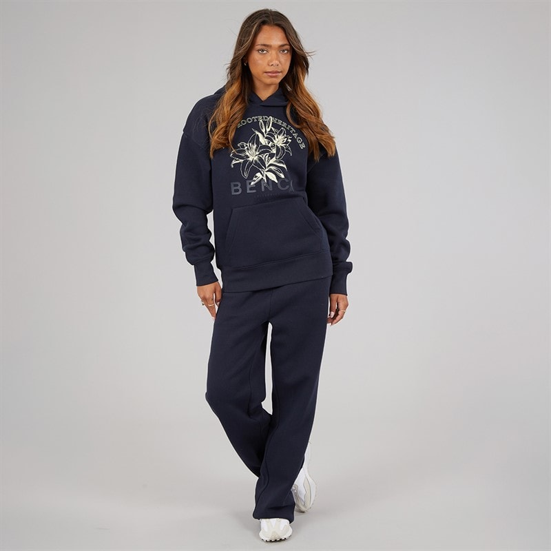 Bench Womens Kyley Wide Leg Joggers Navy - Image 4