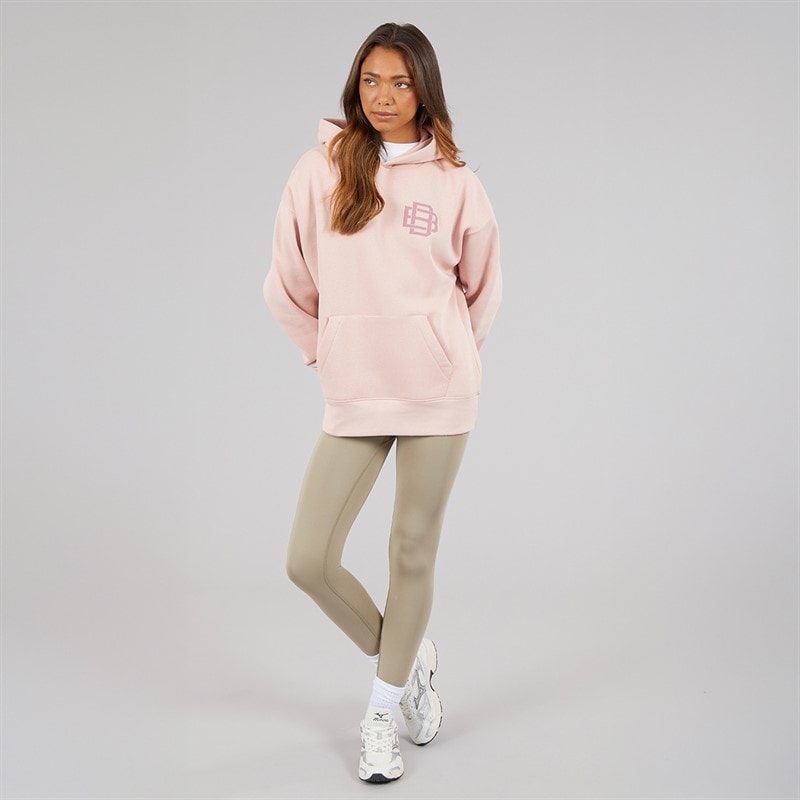 Bench Womens Rietta Oversized Hoodie With Graphic Light Dusky Pink - Image 4